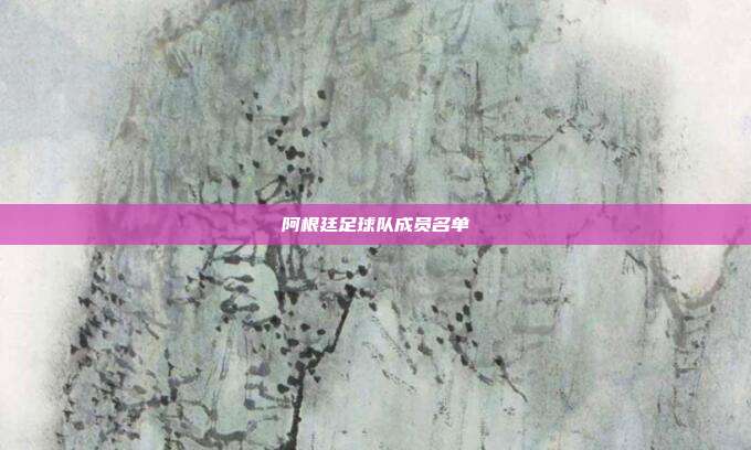 阿根廷足球队成员名单