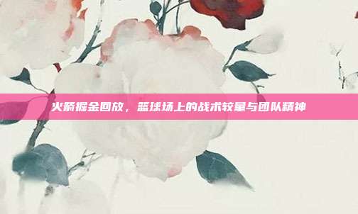 火箭掘金回放，篮球场上的战术较量与团队精神