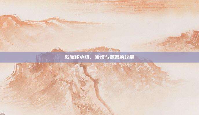 欧洲杯小组,激情与策略的较量