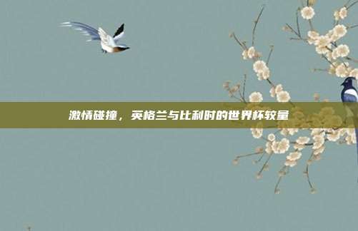 激情碰撞，英格兰与比利时的世界杯较量