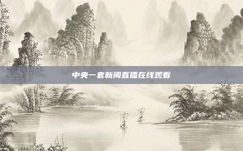 中央一套新闻直播在线观看