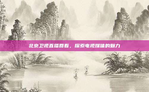 北京卫视直播回看，探索电视媒体的魅力