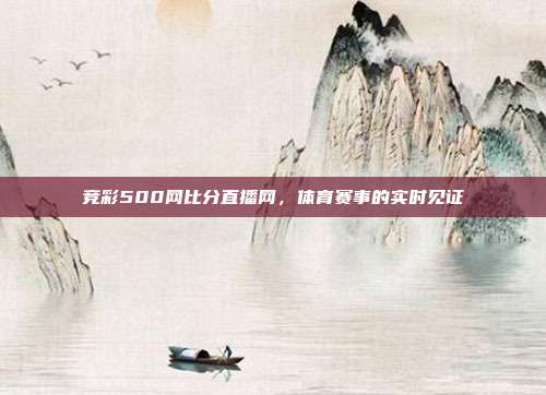 竞彩500网比分直播网，体育赛事的实时见证