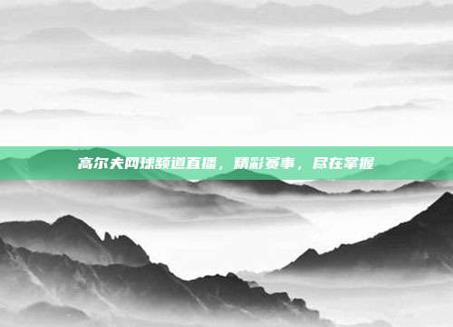 高尔夫网球频道直播,精彩赛事,尽在掌握