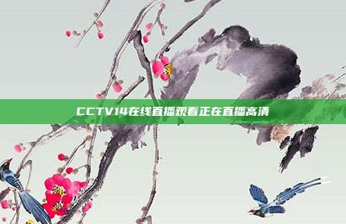 CCTV14在线直播观看正在直播高清