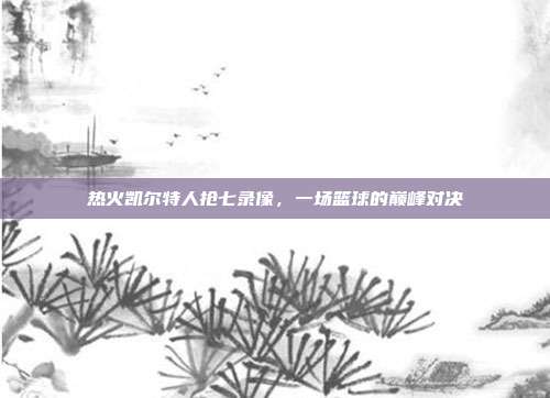 热火凯尔特人抢七录像,一场篮球的巅峰对决