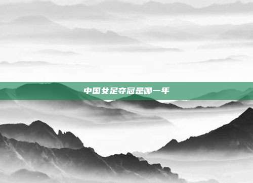 中国女足夺冠是哪一年
