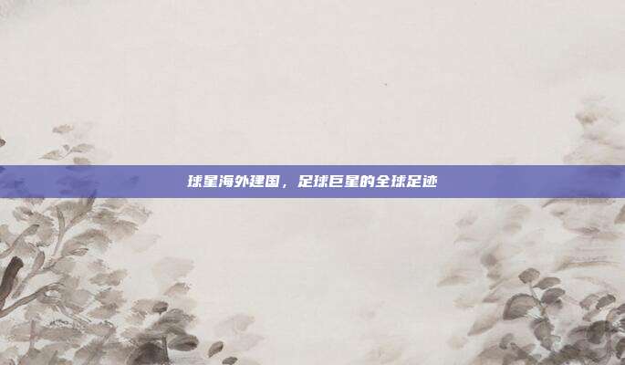 球星海外建国,足球巨星的全球足迹