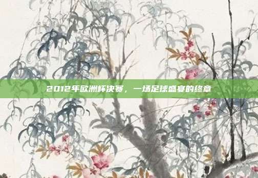 2012年欧洲杯决赛，一场足球盛宴的终章