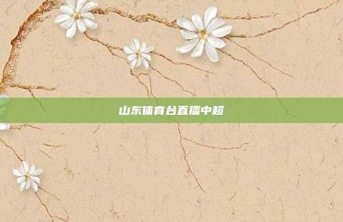 山东体育台直播中超