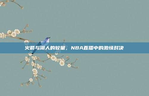 火箭与湖人的较量，NBA直播中的激情对决