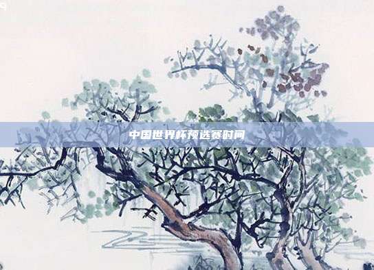 中国世界杯预选赛时间