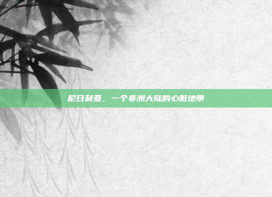 尼日利亚，一个非洲大陆的心脏地带