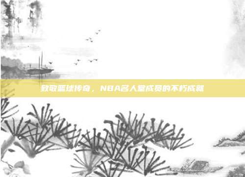 致敬篮球传奇,NBA名人堂成员的不朽成就