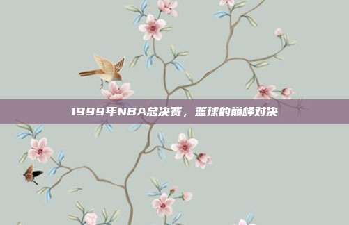 1999年NBA总决赛，篮球的巅峰对决