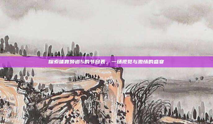 探索体育频道5的节目表，一场视觉与激情的盛宴