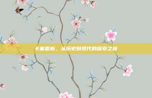 卡塞雷斯,从历史到现代的探索之旅