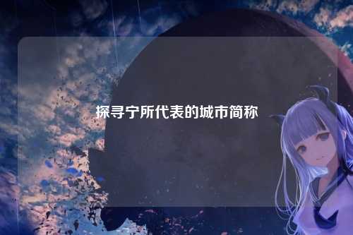 探寻宁所代表的城市简称