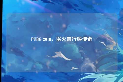 PUBG 2018，浴火前行铸传奇