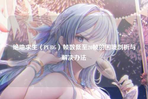 绝地求生（PUBG）帧数低至20帧的困境剖析与解决办法