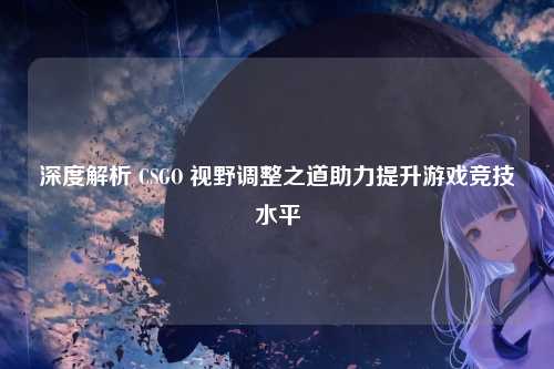 深度解析 CSGO 视野调整之道助力提升游戏竞技水平